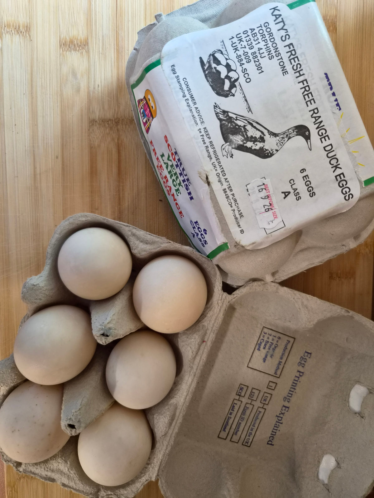 Duck eggs (Box of 6)